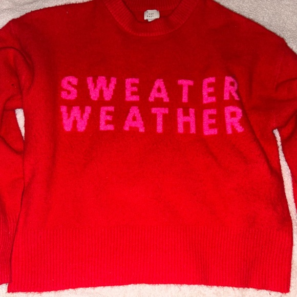 Red sweater weather size medium sweater - Picture 2 of 3